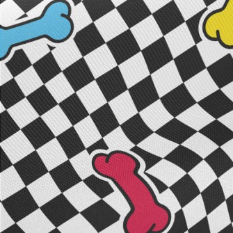 Colored Bones And Black And Wh Midweight Cotton Poplin