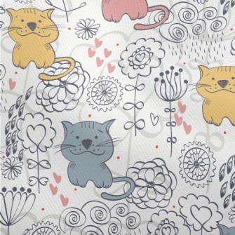 Colorful Hand Drawn Cat Dobby