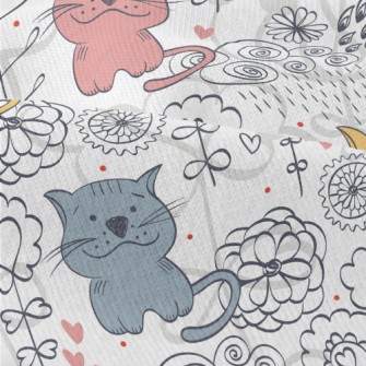 Colorful Hand Drawn Cat Modern Jersey