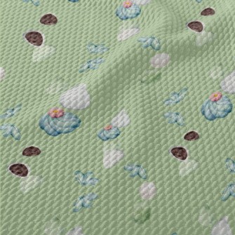 Watercolor Colored Japanese Mo Birdseye Piqué