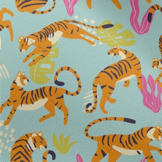 Abstract Tropical Tiger Chiffon