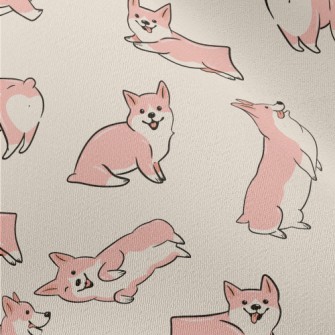 Naughty And Cute Corgi Chiffon