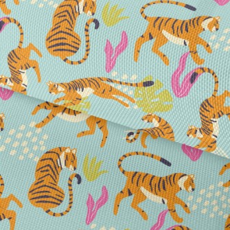 Abstract Tropical Tiger Waterproof Oxford