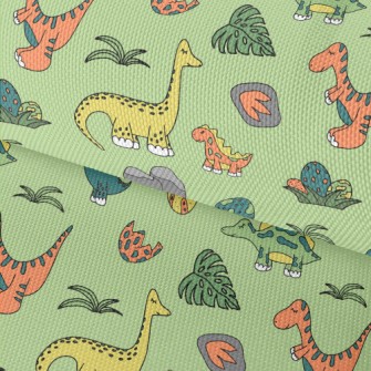 Colorful Cartoon Dinosaur Worl Waterproof Oxford