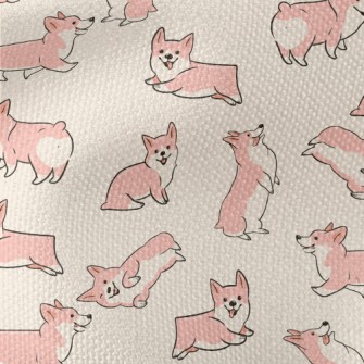Naughty And Cute Corgi Waterproof Canvas