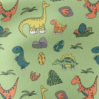 Colorful Cartoon Dinosaur Worl Waterproof Canvas