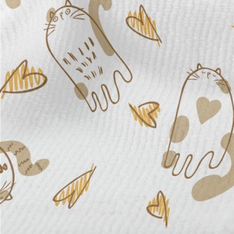 Hand Drawn Brush Cat Terry