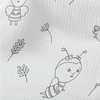 Simple Thin Strip Cartoon Bee Terry