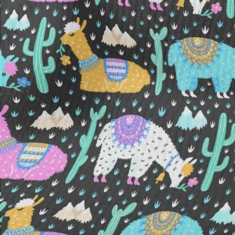 Brightly Colored Alpacas Terry