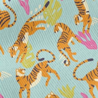 Abstract Tropical Tiger Standard Corduroy