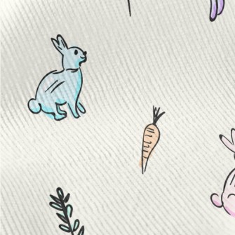 Colorful Gentle Rabbit Standard Corduroy