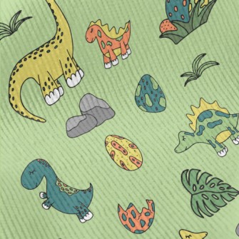 Colorful Cartoon Dinosaur Worl Standard Corduroy
