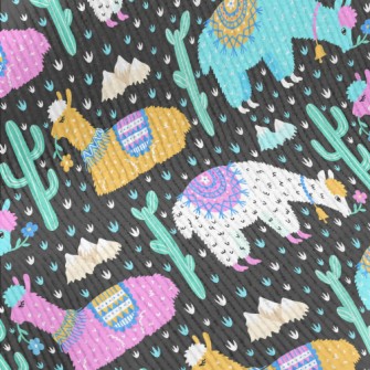 Brightly Colored Alpacas Standard Corduroy