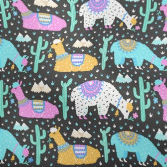 Brightly Colored Alpacas Dobby