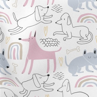 Cute Colorful Puppy Stretch Ponte