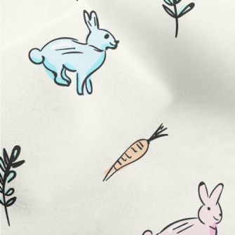 Colorful Gentle Rabbit Micro Fleece