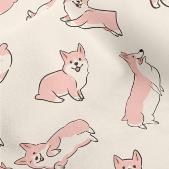 Naughty And Cute Corgi Micro Fleece