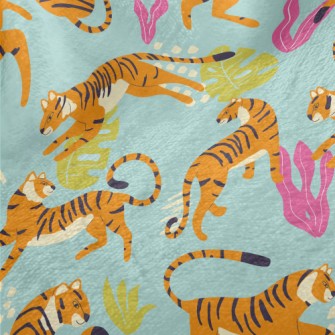 Abstract Tropical Tiger Minky