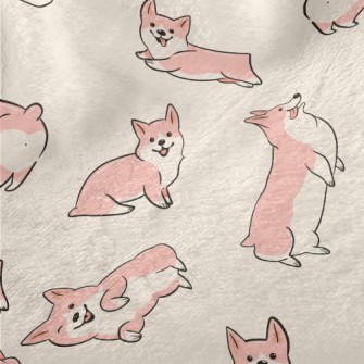 Naughty And Cute Corgi Minky
