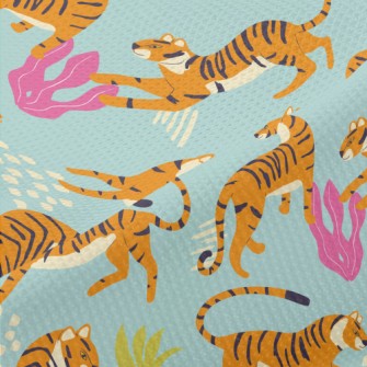 Abstract Tropical Tiger Piqué