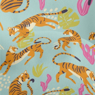 Abstract Tropical Tiger Lightweight Performance Linen