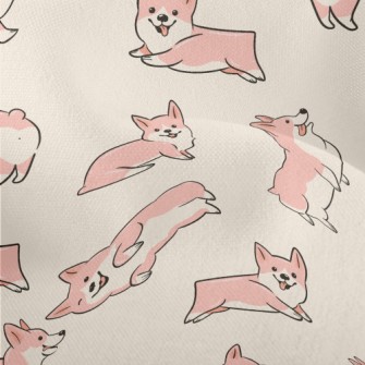 Naughty And Cute Corgi Lightweight Performance Linen