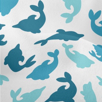 Dolphin Silhouette Blue Series Lightweight Performance Linen