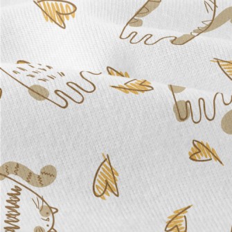 Hand Drawn Brush Cat Modern Jersey