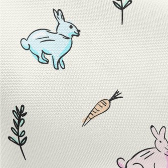 Colorful Gentle Rabbit Pongee