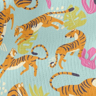 Abstract Tropical Tiger Stretch Jersey
