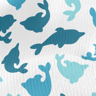 Dolphin Silhouette Blue Series Stretch Jersey