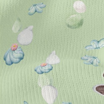 Watercolor Colored Japanese Mo Stretch Jersey