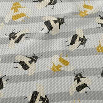 Yellow And Black Chubby Bumble Birdseye Piqué