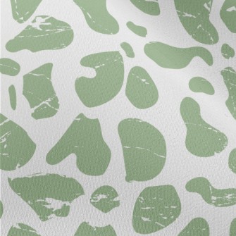 Green Mottled Animal Print Chiffon