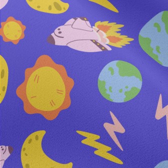 Flying Into Space Rocket And O Chiffon