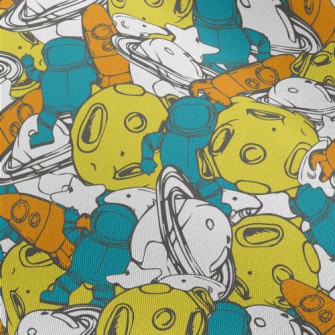 Colorful Universe Pattern Chiffon