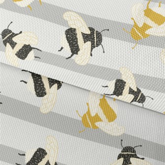 Yellow And Black Chubby Bumble Waterproof Oxford