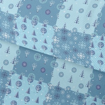 Christmas Tree With Snowflakes Waterproof Oxford