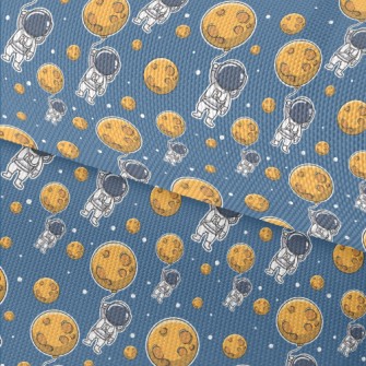 Astronaut Holding A Moon Ballo Waterproof Oxford