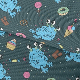 Space Alien With Candy Waterproof Oxford