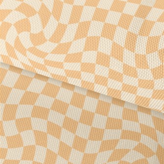 Distorted Grid Waterproof Oxford