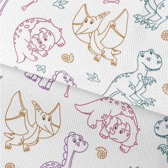 Color Line Dinosaur Waterproof Oxford