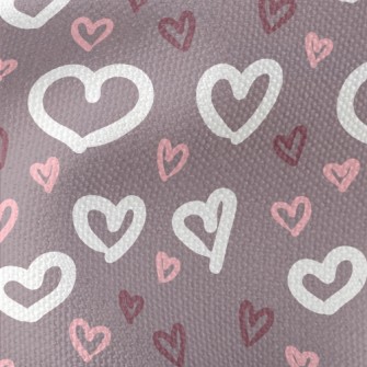 Hand Drawn Love Heart Waterproof Canvas
