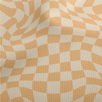 Distorted Grid Athletic Mesh Flat Back