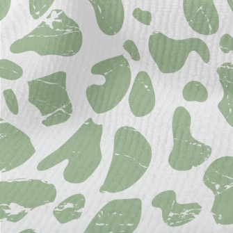 Green Mottled Animal Print Terry