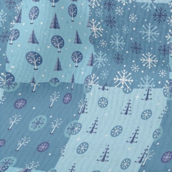 Christmas Tree With Snowflakes Terry