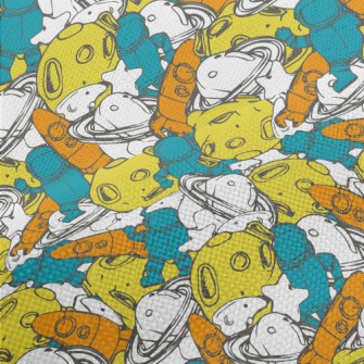 Colorful Universe Pattern Performance Linen