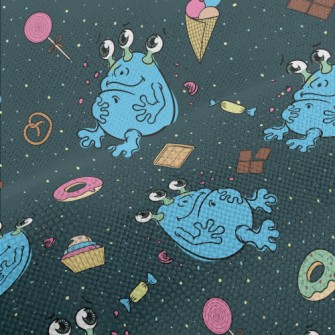 Space Alien With Candy Performance Linen