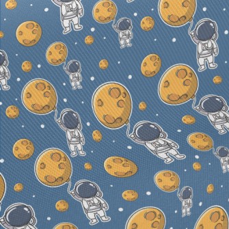 Astronaut Holding A Moon Ballo Twill
