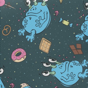 Space Alien With Candy Twill